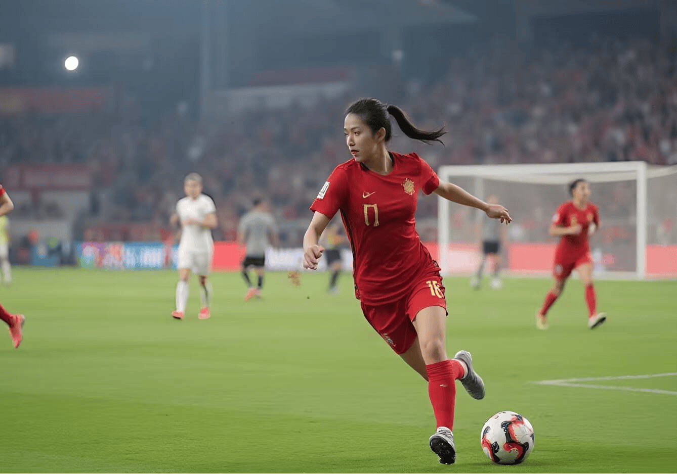 中国女足比赛激烈对决,成功晋级四强 中国女足比赛激烈对决,成功晋级四强