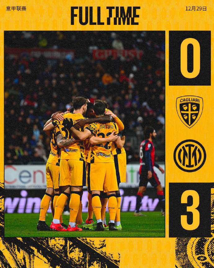 包含国际米兰客场获胜，继续领跑积分榜的词条